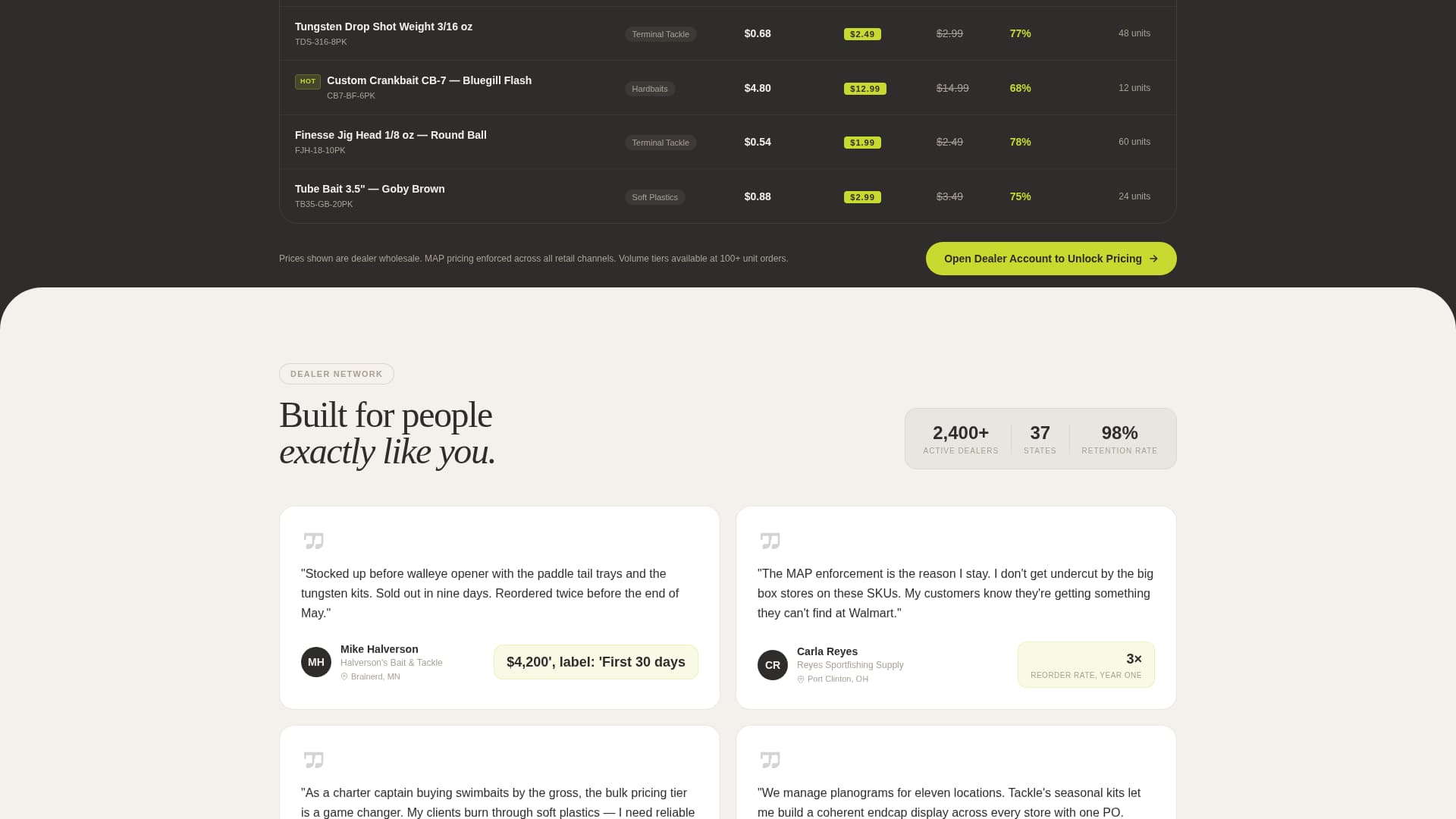 Fishing Lures & Tackle Store Specialist Professional Website Template