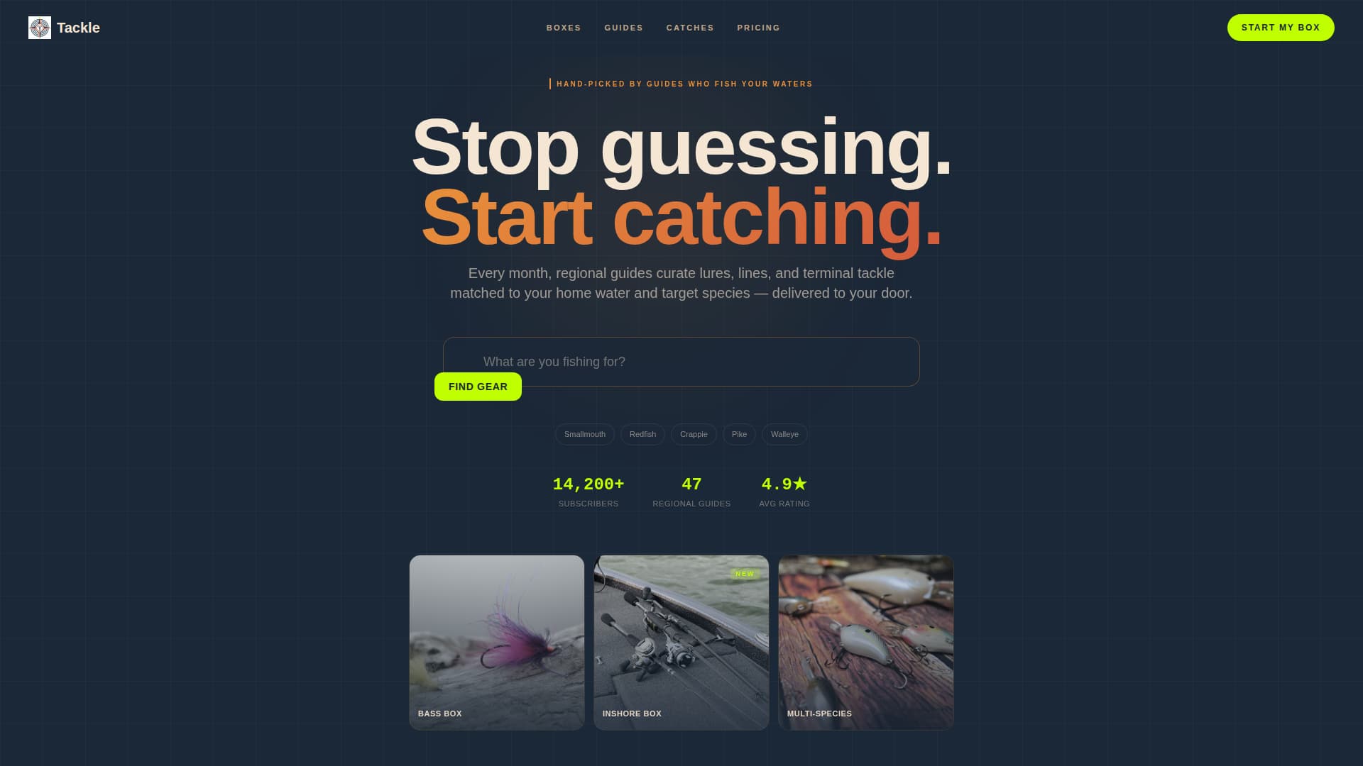 Subscription Box Professional Website Template