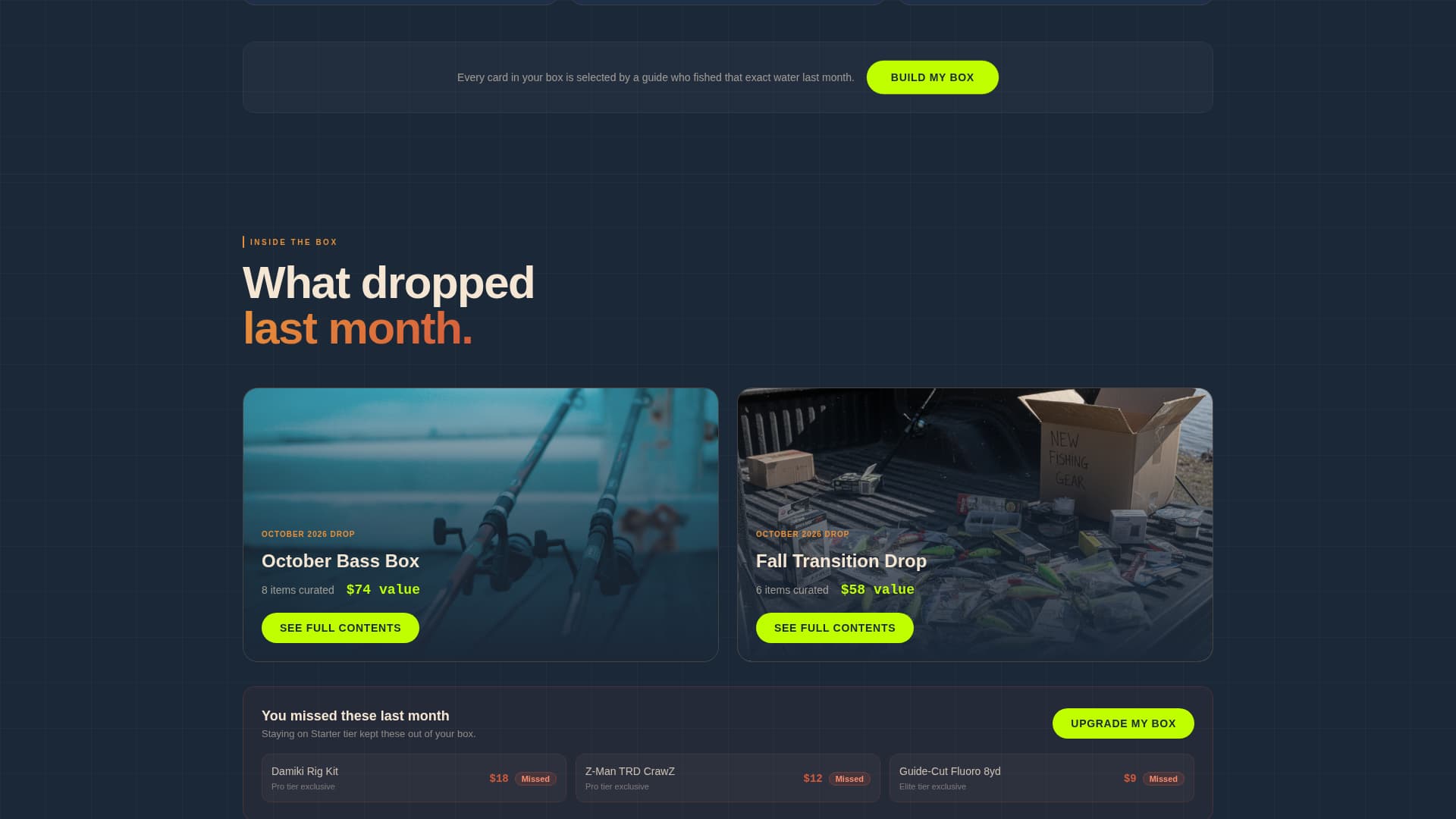 Subscription Box Professional Website Template