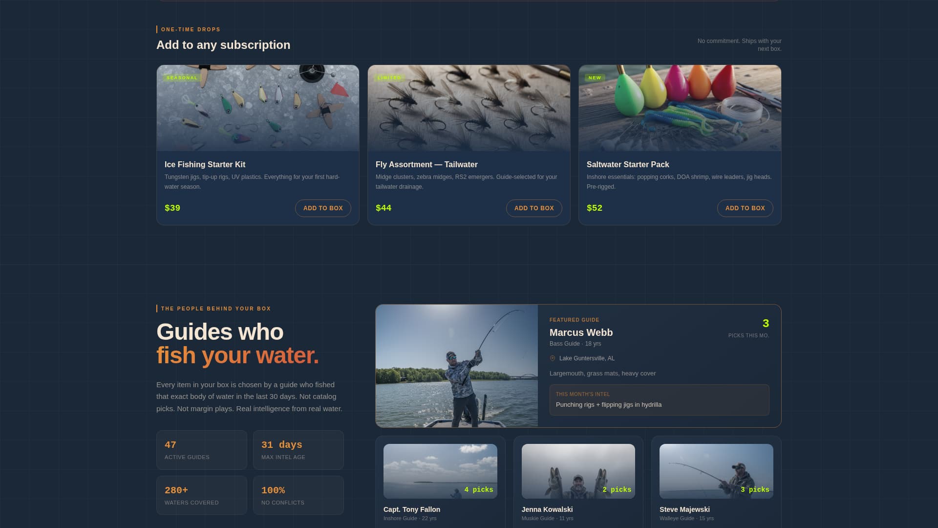 Subscription Box Professional Website Template