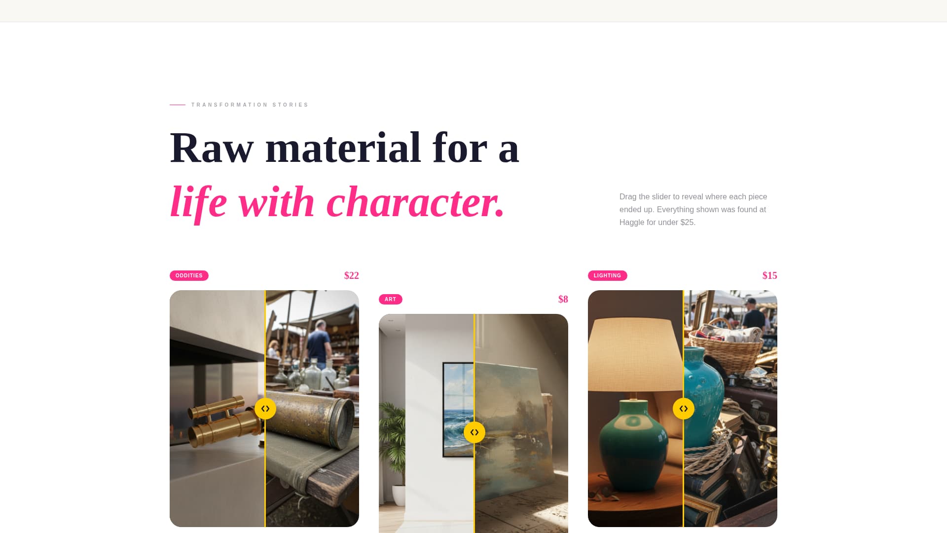 Barter — Dynamic Vintage Market Landing Page Template