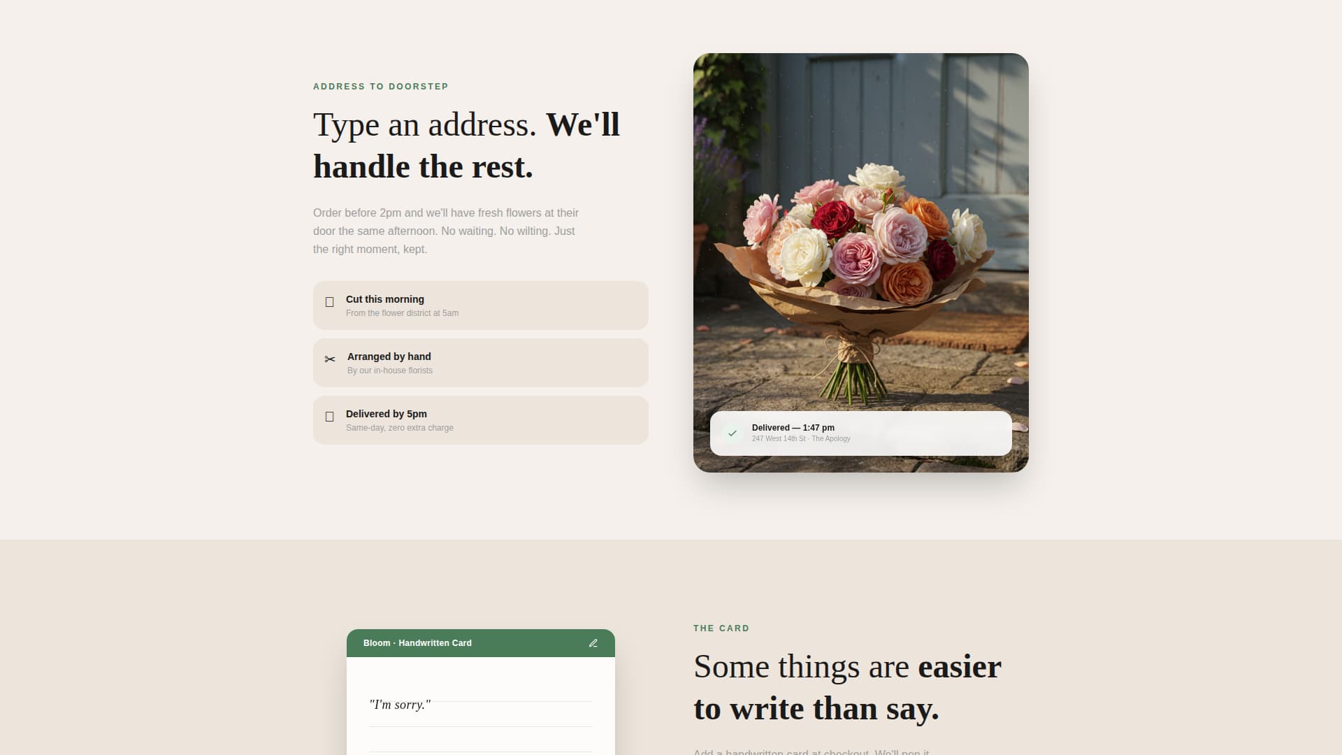 Bloom - Fresh Florist Landing Page Template