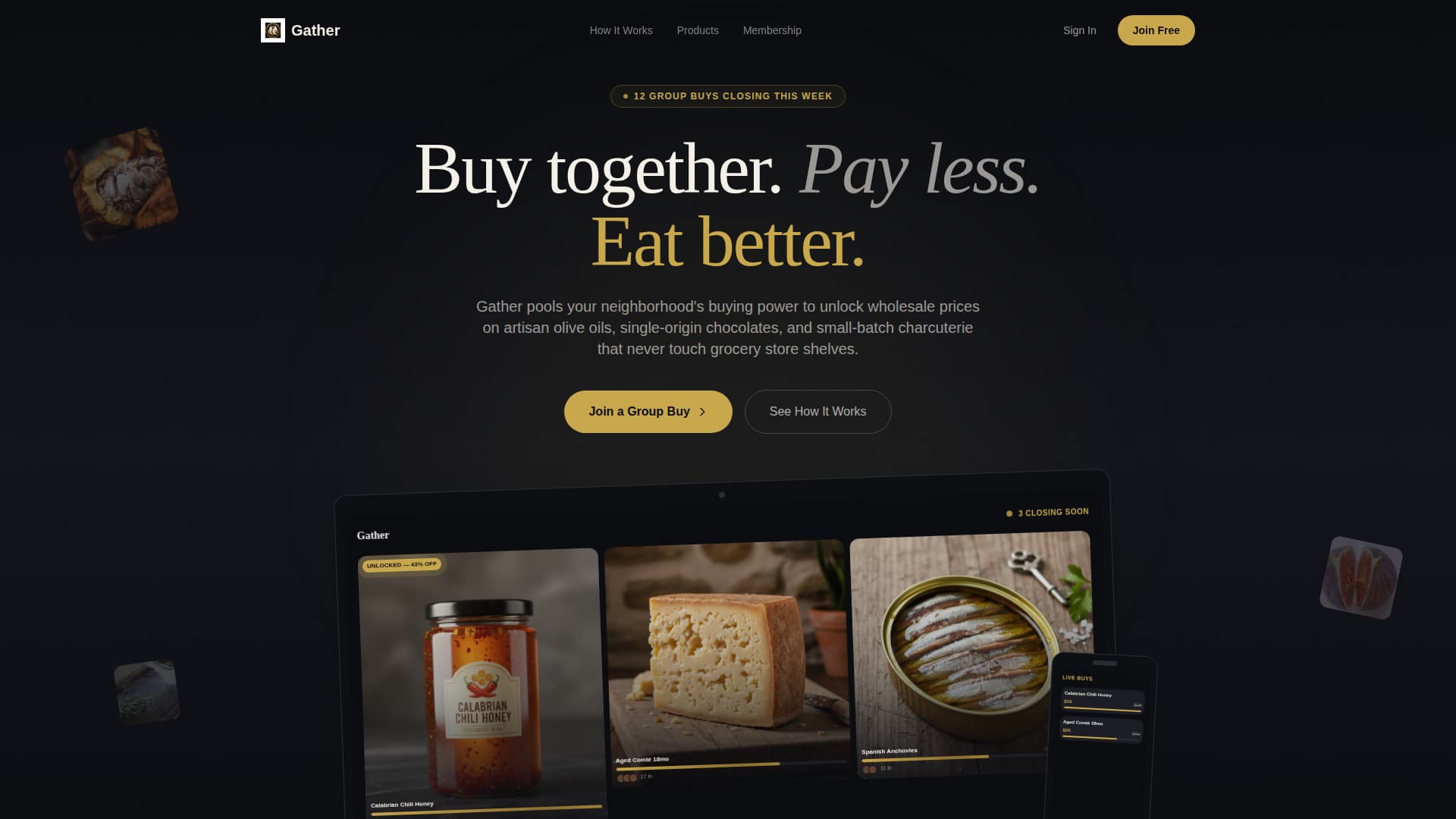 Food - Premium & Landing Page Template