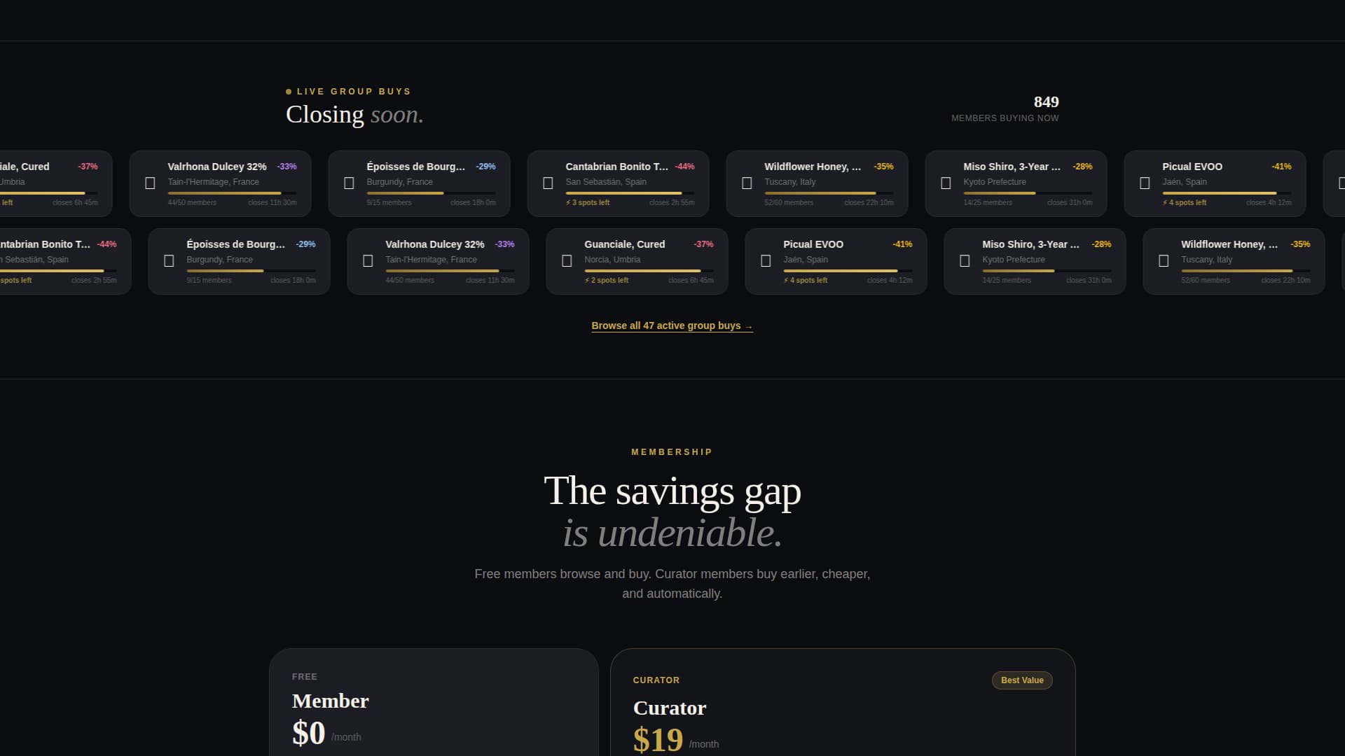Food - Premium & Landing Page Template