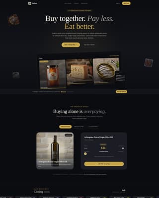 Food - Premium & Landing Page Template