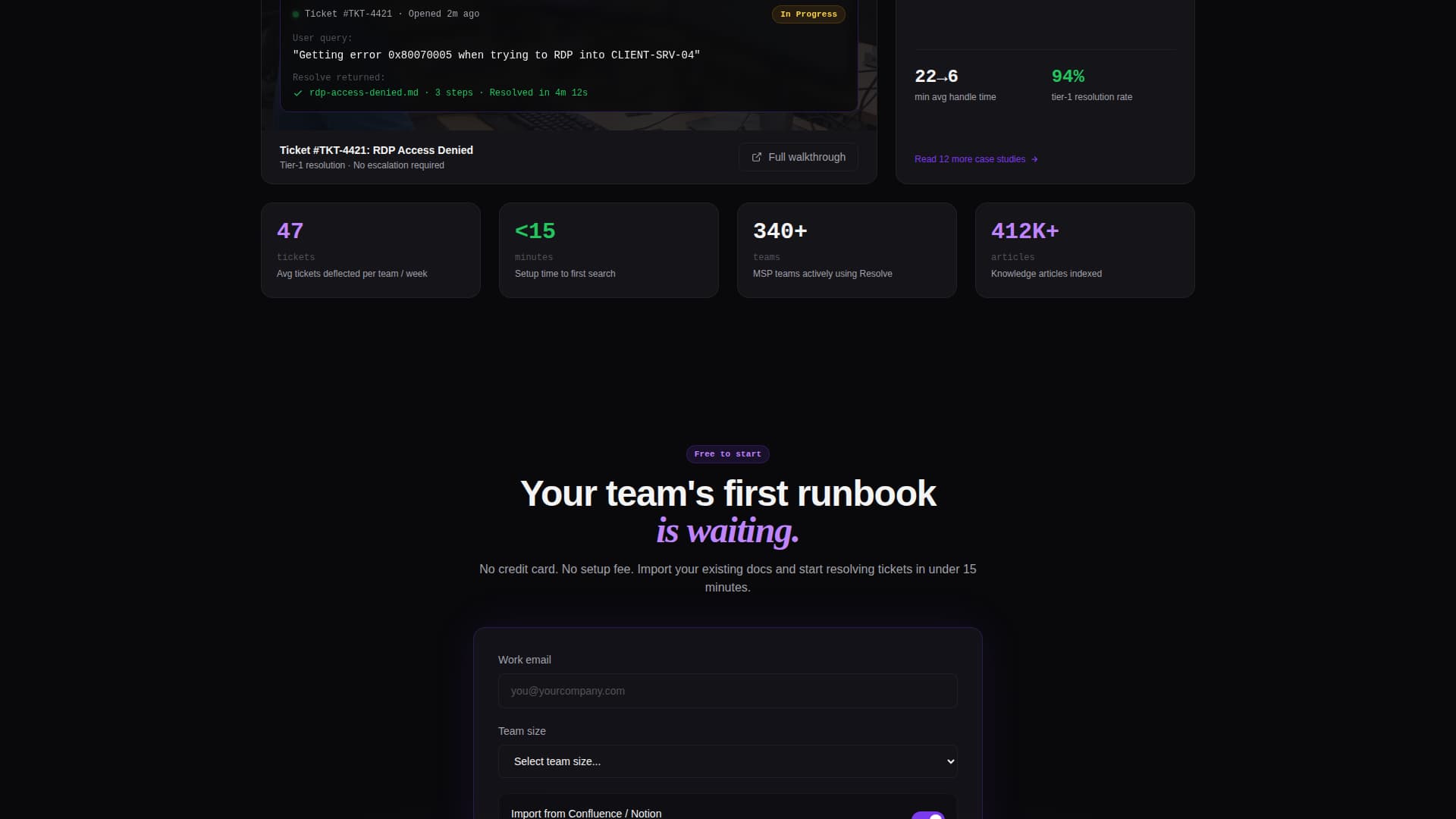 Resolve - Powerful Itservices Landing Page Template