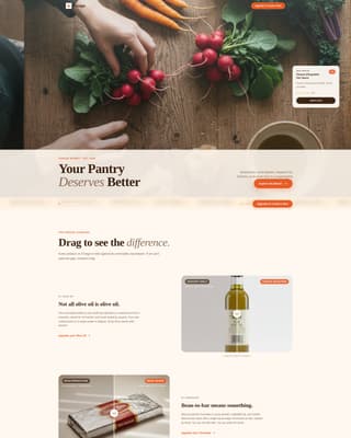 Forage - Artisan Gourmet Landing Page Template