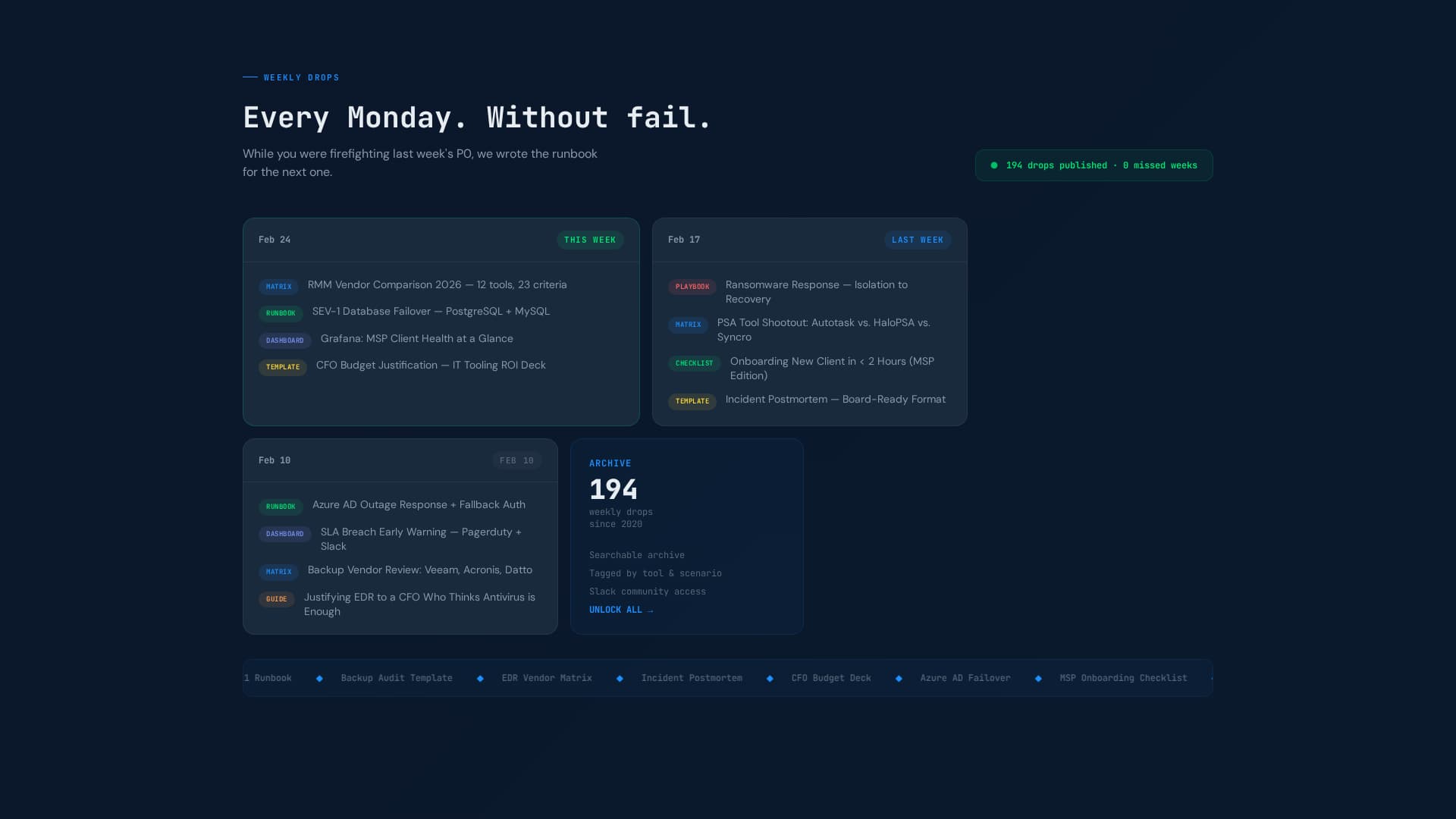 Velocity — Mission-Critical IT Landing Page Template