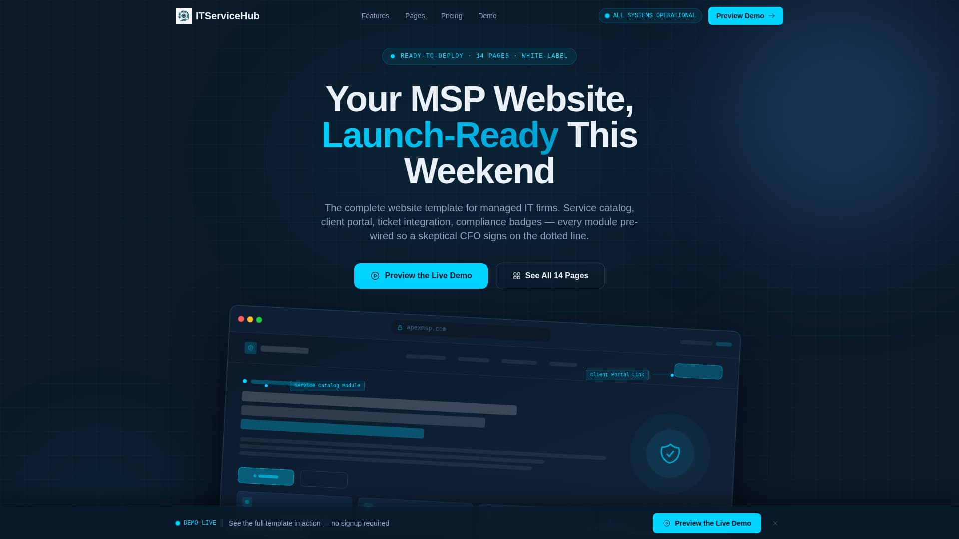Restore — Expert IT Support Landing Page Template