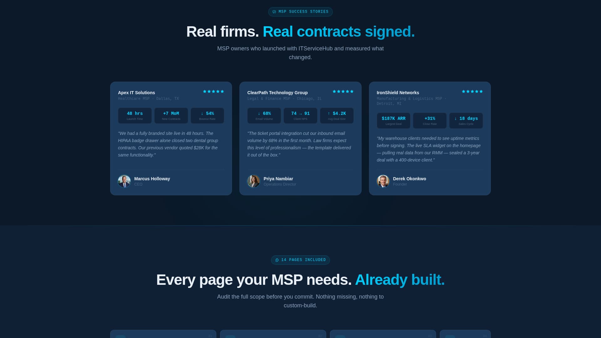 Restore — Expert IT Support Landing Page Template