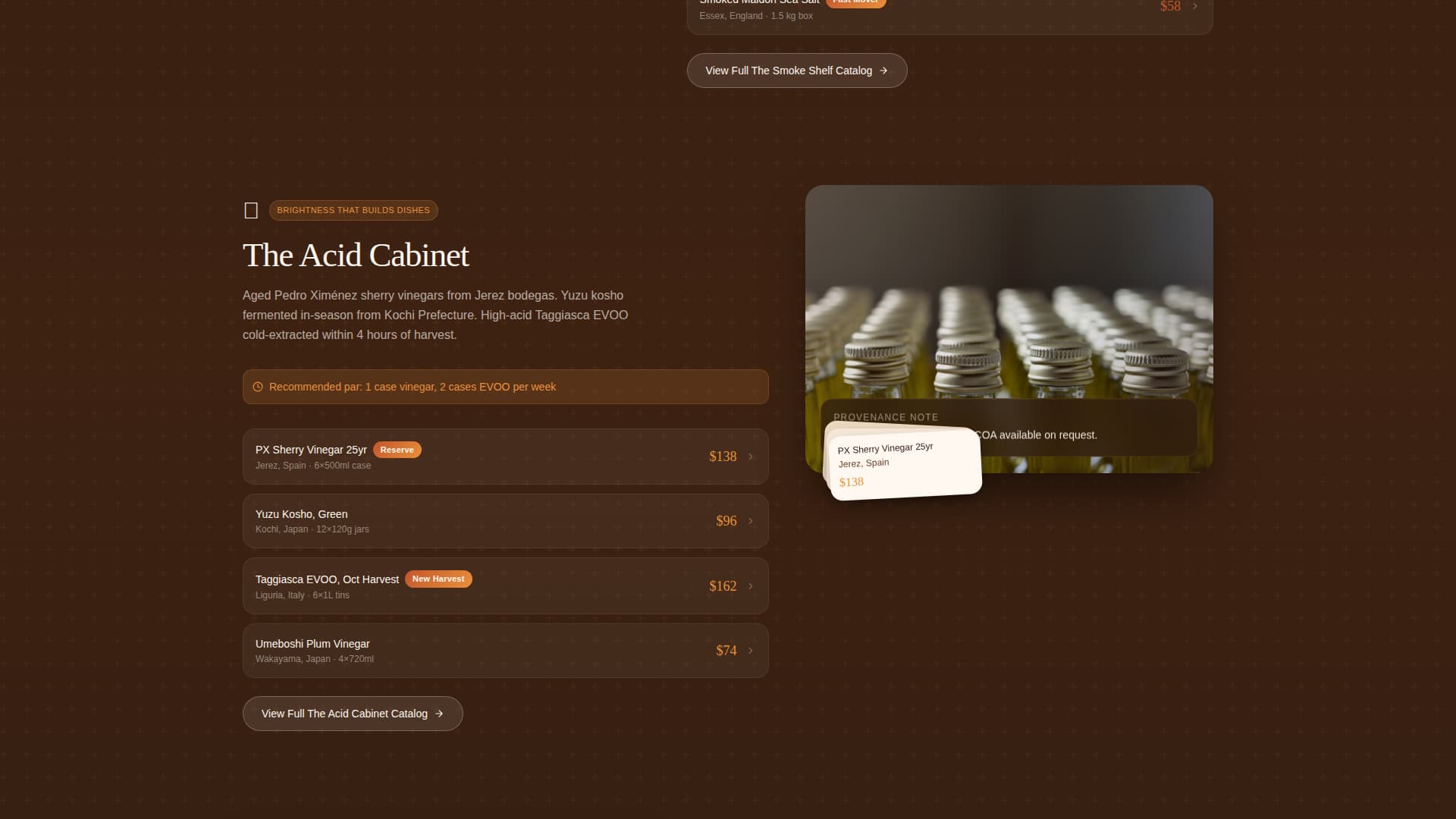 Provisions - Premium Wholesale Landing Page Template