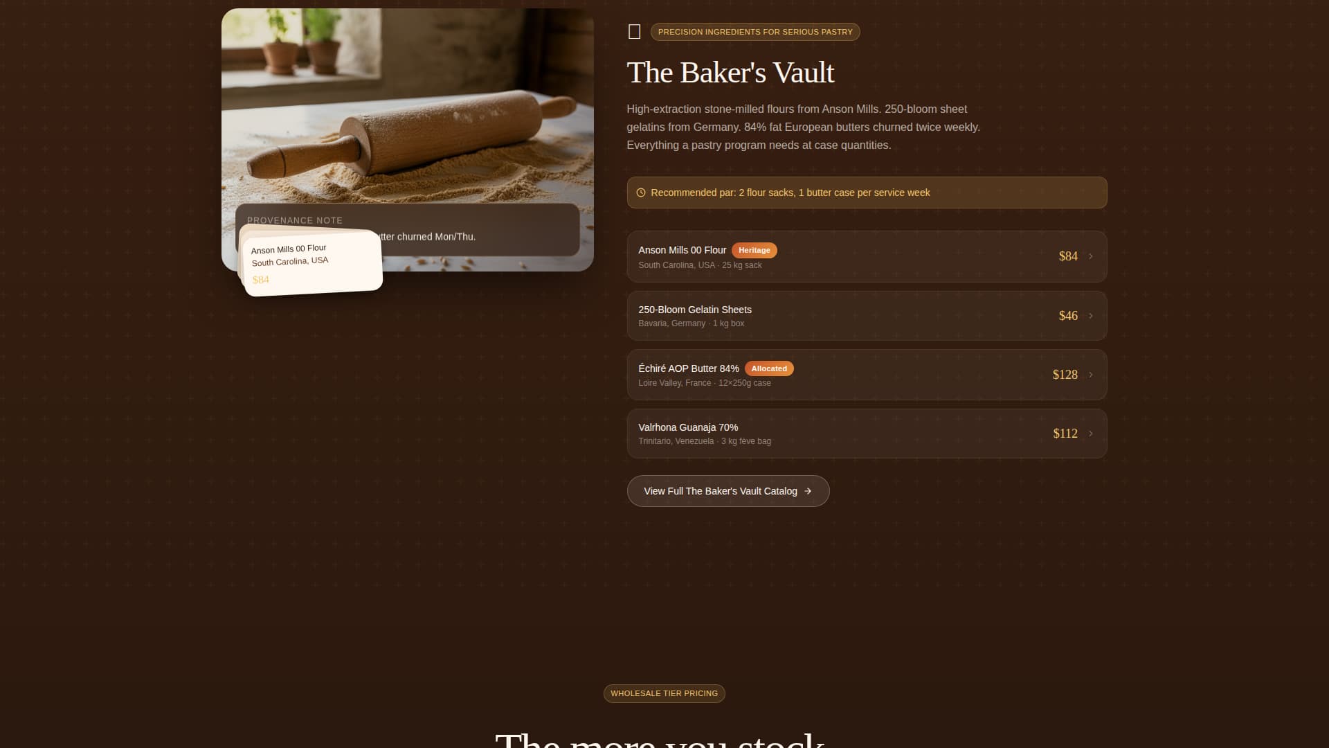Provisions - Premium Wholesale Landing Page Template