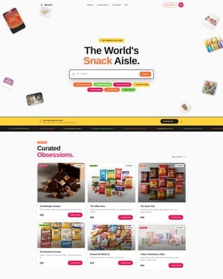 Munch - Irresistible Snackbox Landing Page Template