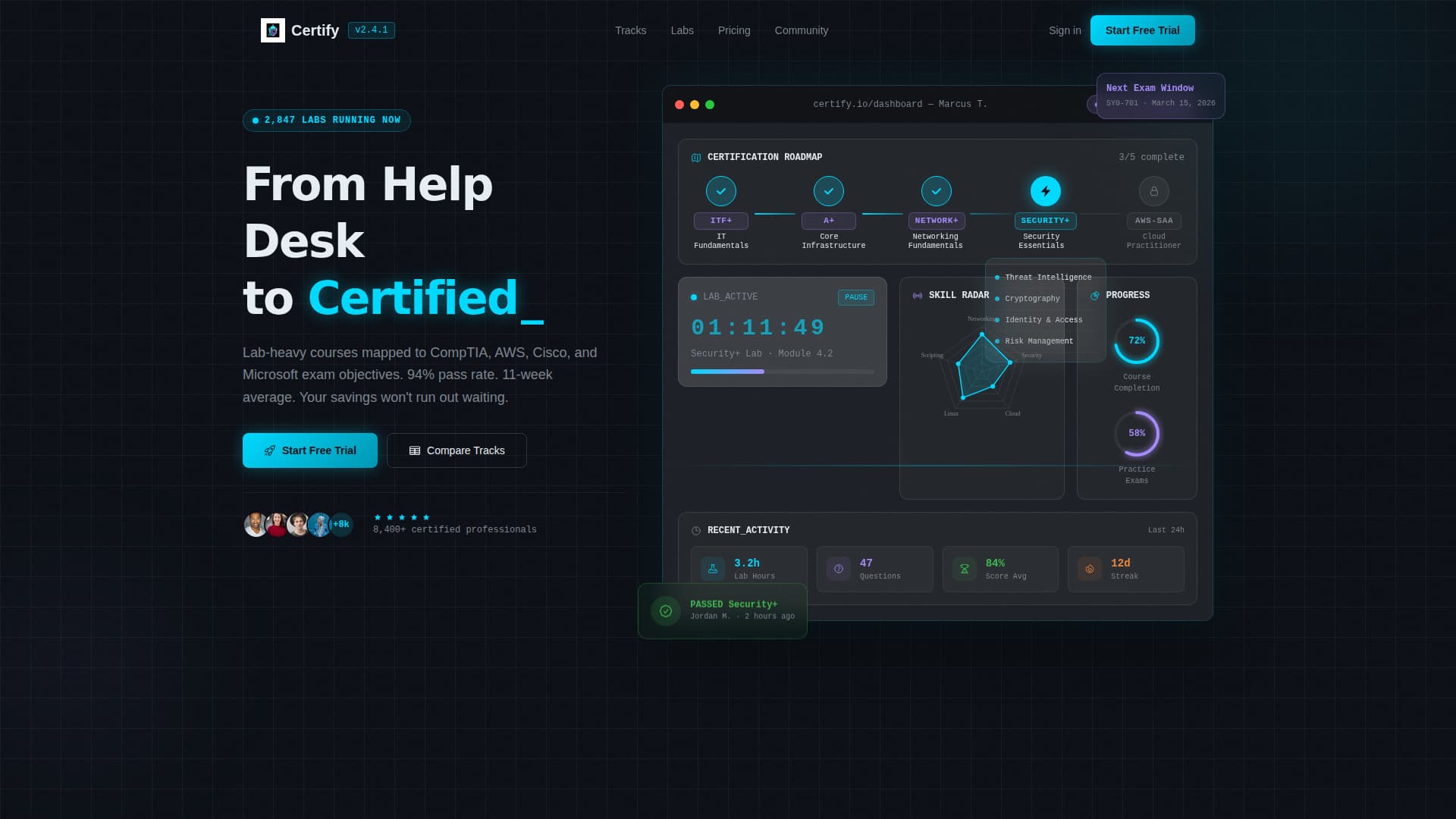 Certify - Powerful Itcertification Landing Page Template