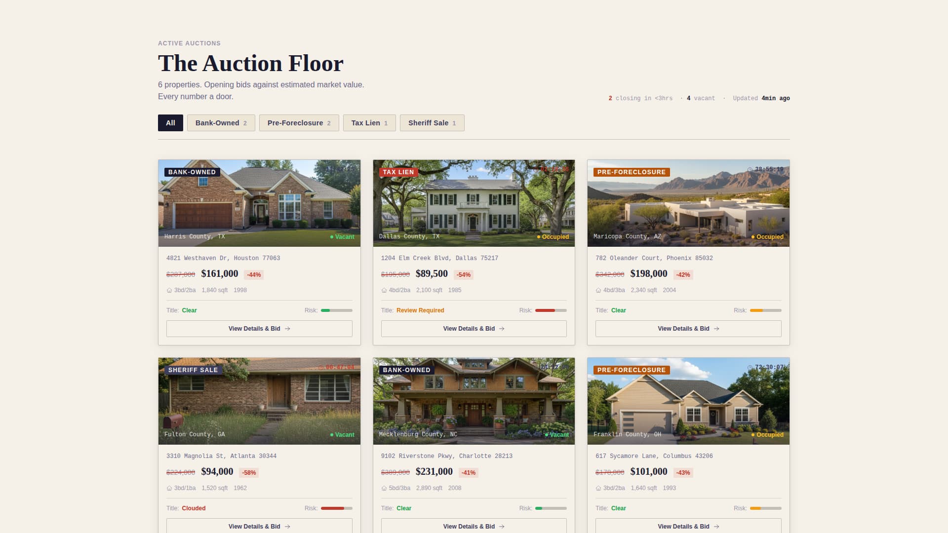 Lien - Authoritative Foreclosure Landing Page Template