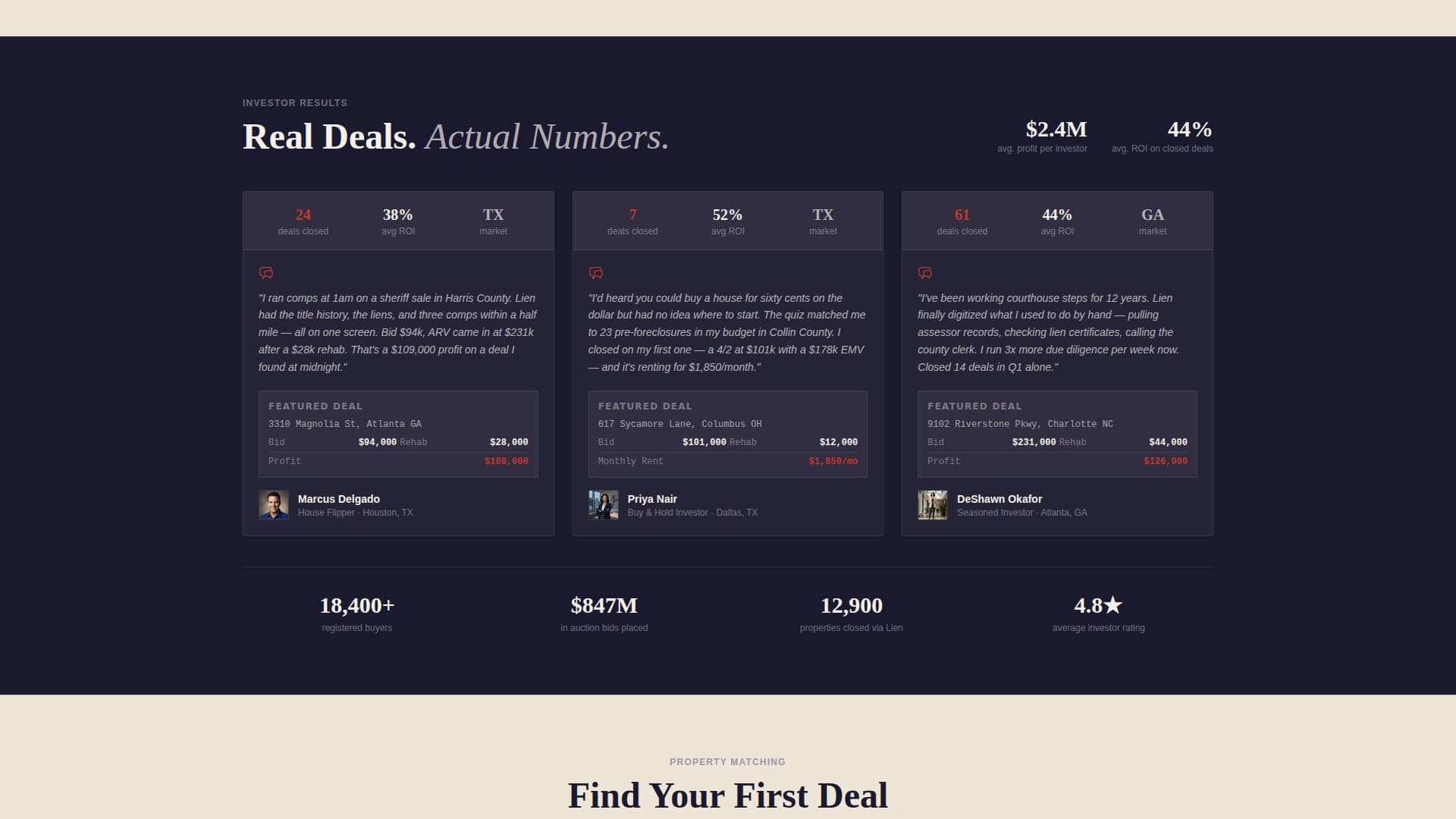 Lien - Authoritative Foreclosure Landing Page Template