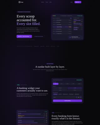 Scoop - Effortless Booking Landing Page Template