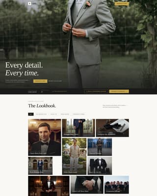 Lapel - Elegant Formalwear Landing Page Template