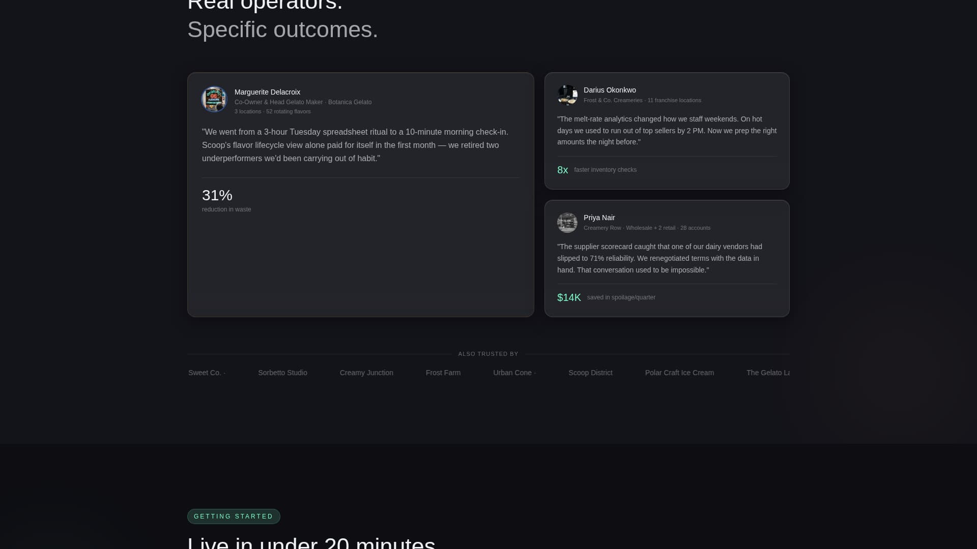 Scoop - Powerful Icecreamcrm Landing Page Template