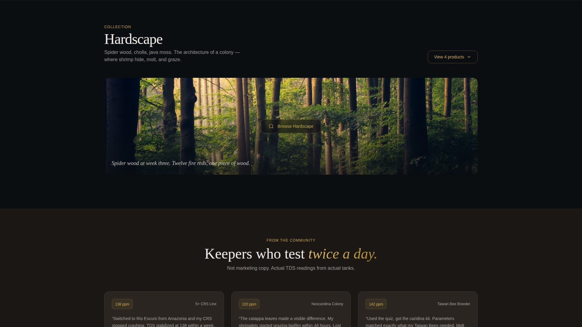 Molt — Expert Aquatic Hobby Landing Page Template