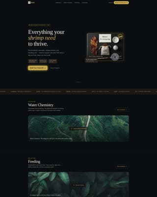 Molt — Expert Aquatic Hobby Landing Page Template