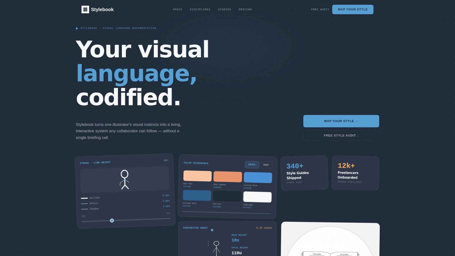 Stylebook - Precise Illustration Landing Page Template