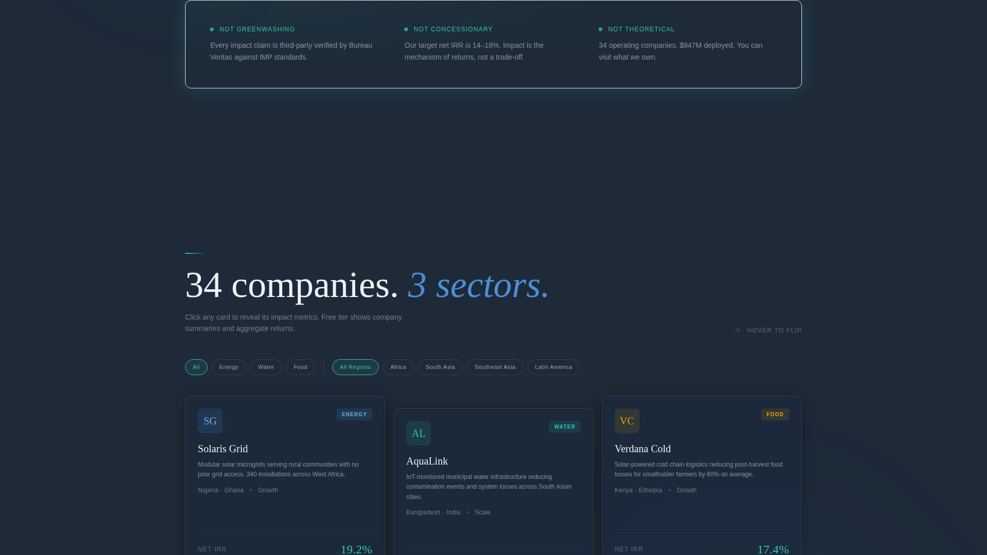 Catalyst - Dynamic Impactinvestment Landing Page Template
