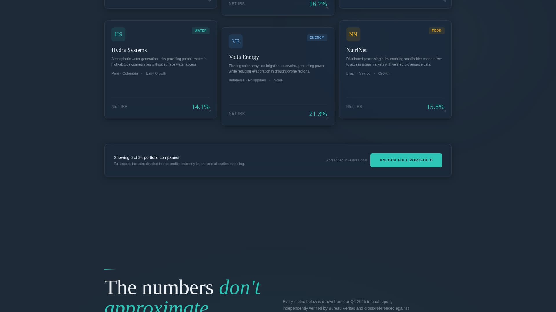 Catalyst - Dynamic Impactinvestment Landing Page Template
