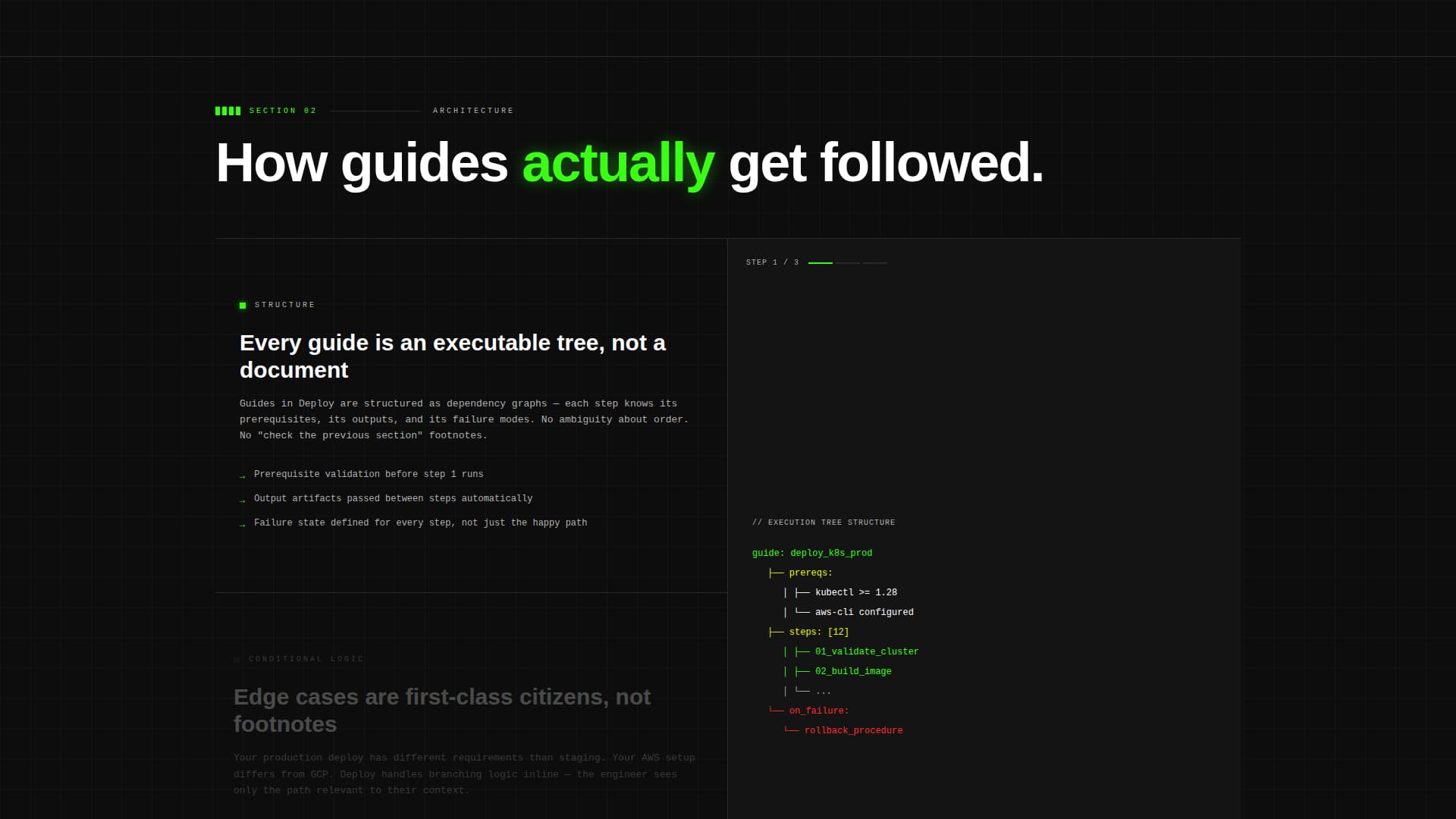 Deploy - Brutalist Implementation Landing Page Template