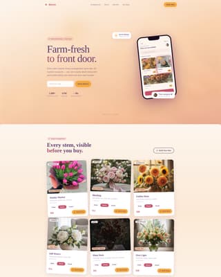 Bloom - Fresh Florals Landing Page Template