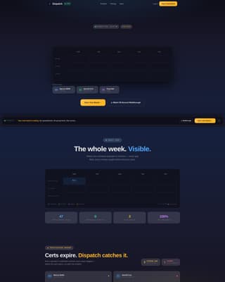 Dispatch - Powerful Industrialbooking Landing Page Template