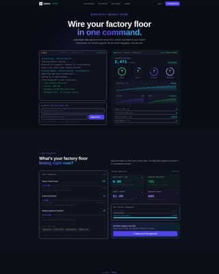 Uplink - Powerful Industrialiot Landing Page Template