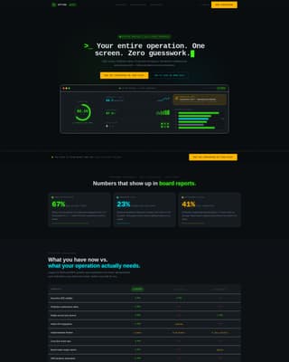 Uptime - Powerful Industrial Landing Page Template