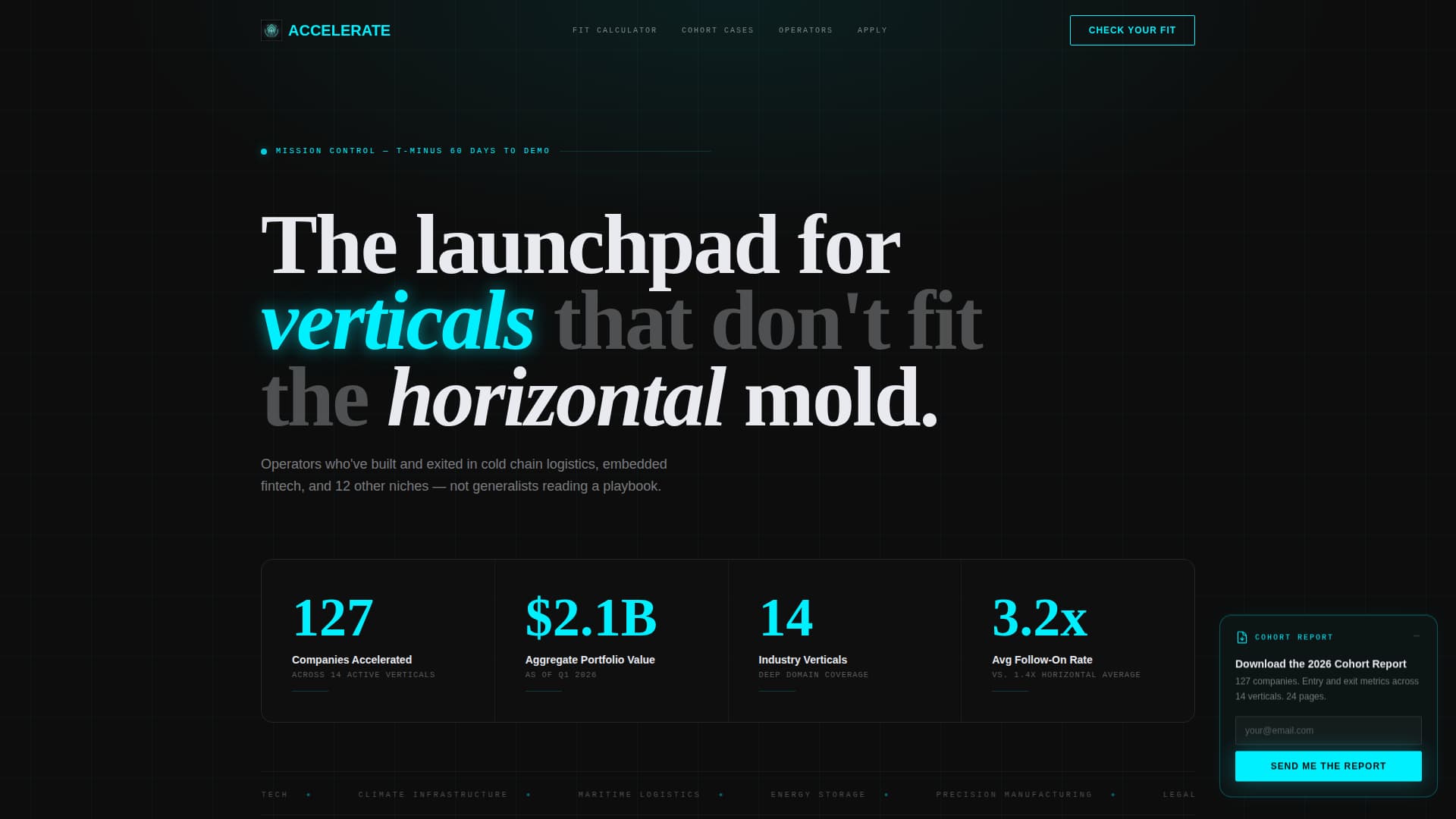 Accelerate - Highimpact Accelerator Landing Page Template