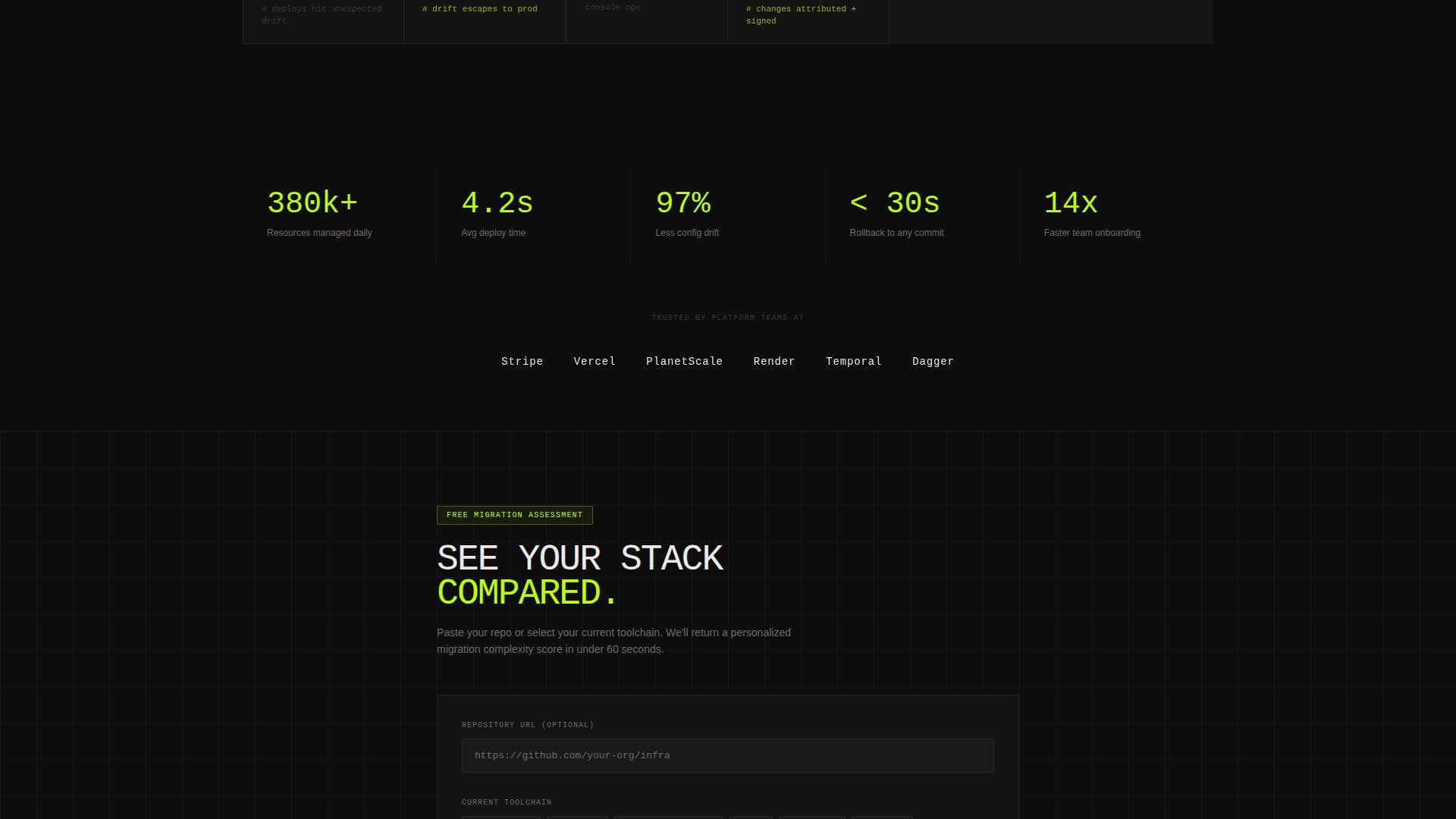 Provision - Highvelocity Infrastructure Landing Page Template