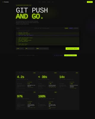Provision - Highvelocity Infrastructure Landing Page Template