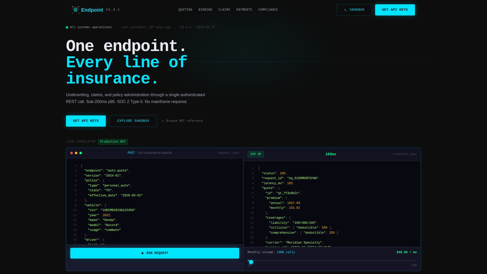 Endpoint - Powerful Insurtech Landing Page Template