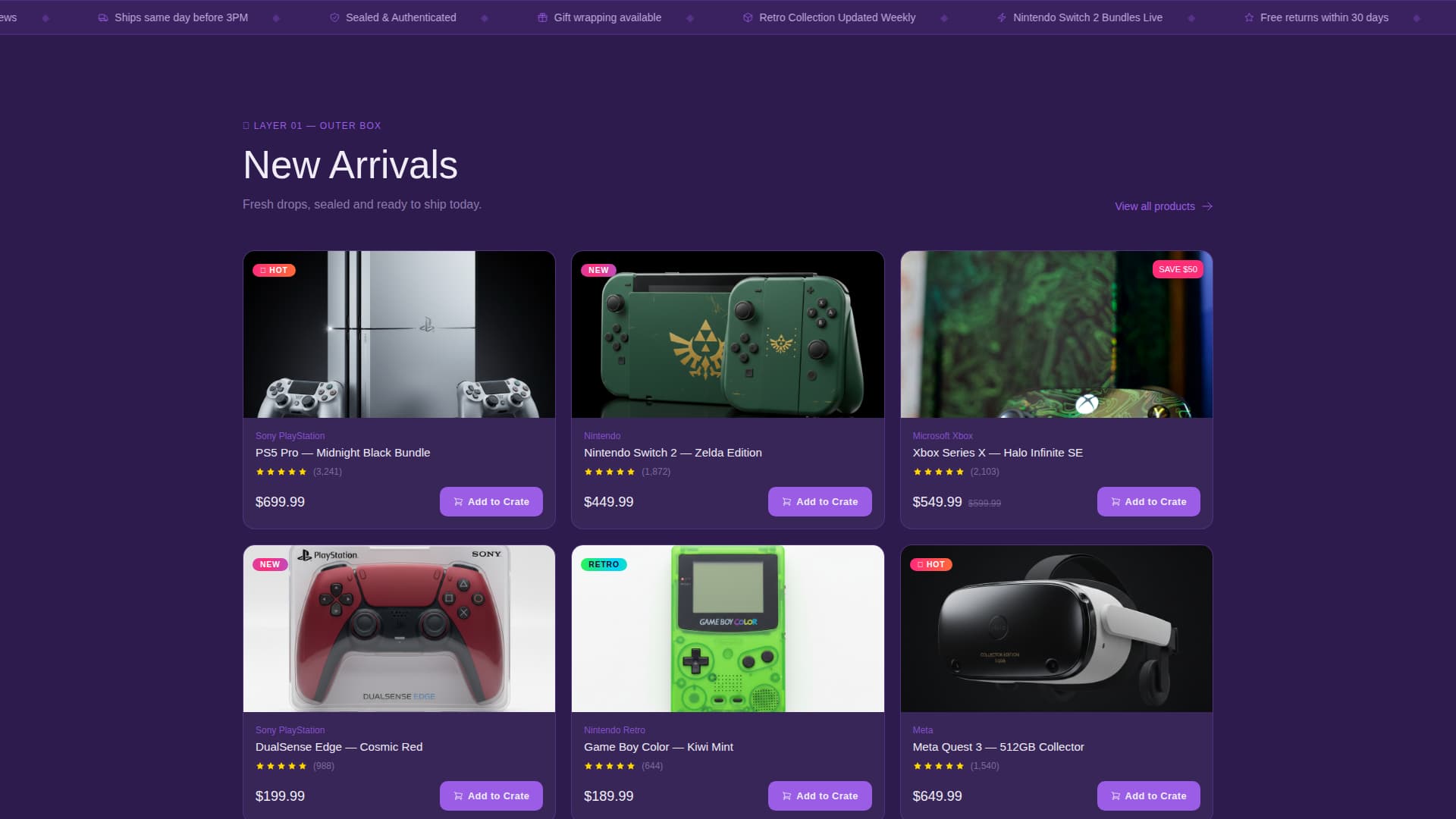 Loot - Immersive Gaming Landing Page Template