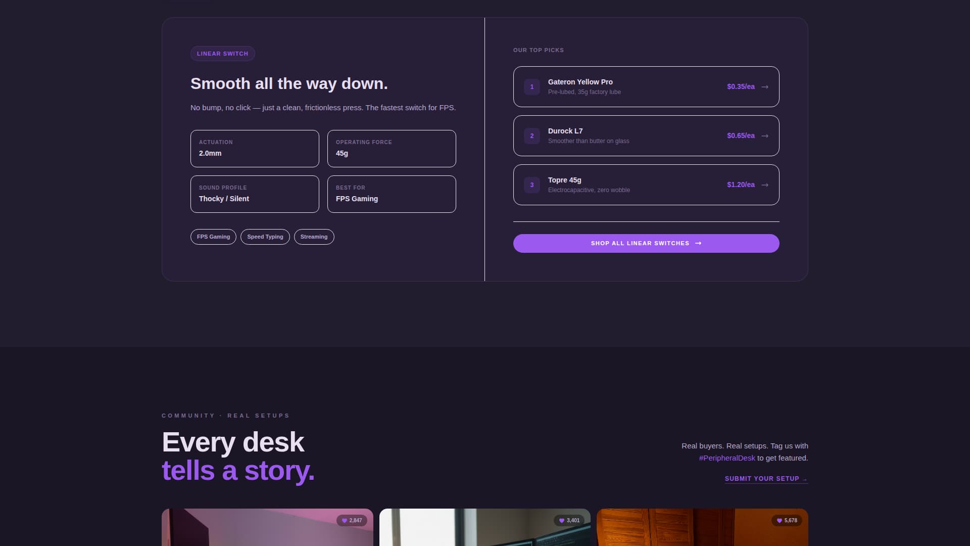 Peripheral - Premium Gamingperipherals Landing Page Template