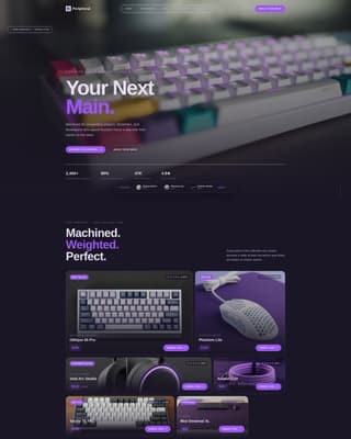 Peripheral - Premium Gamingperipherals Landing Page Template