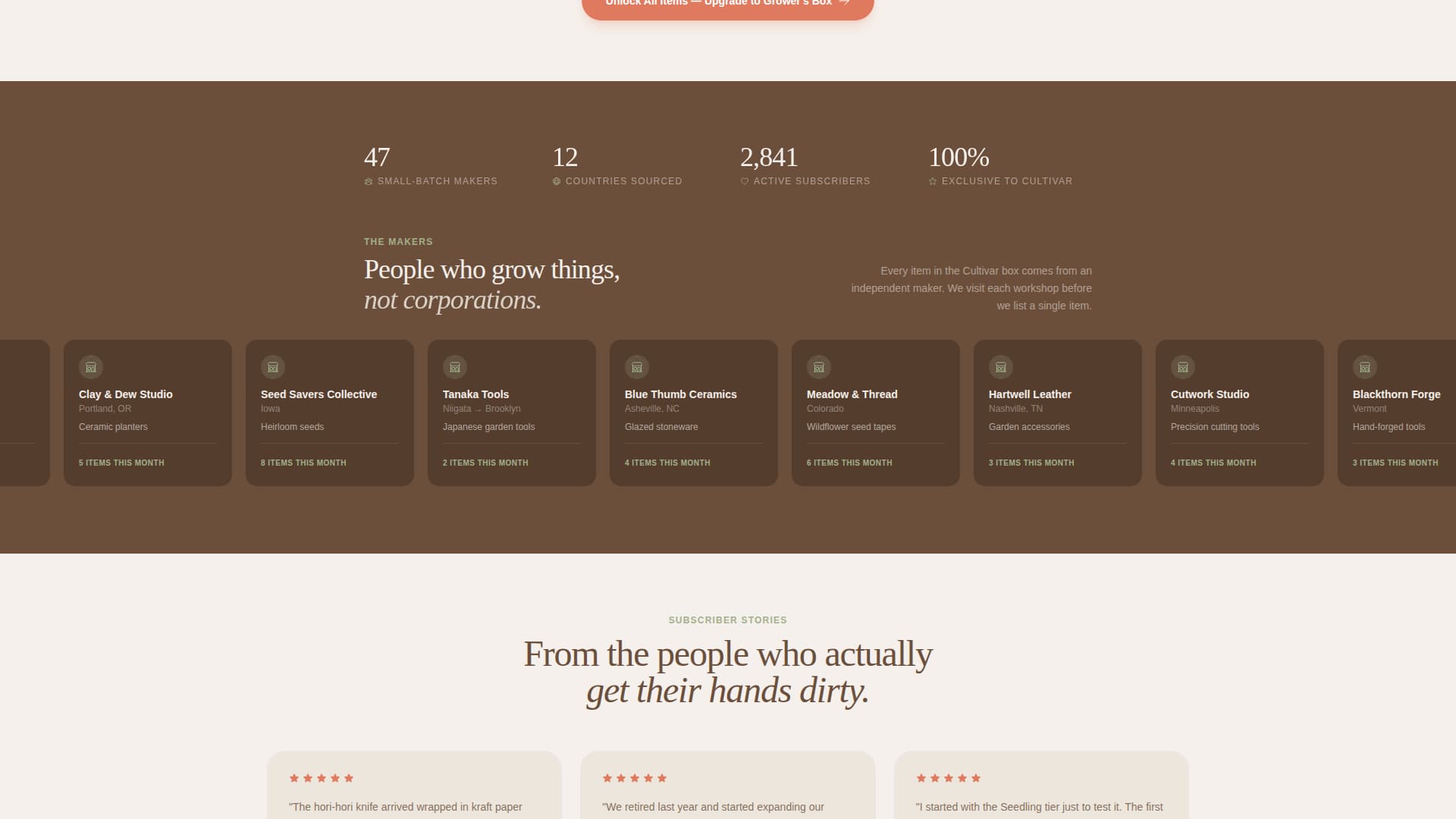 Garden Tools & Planters Store Professional Website Template