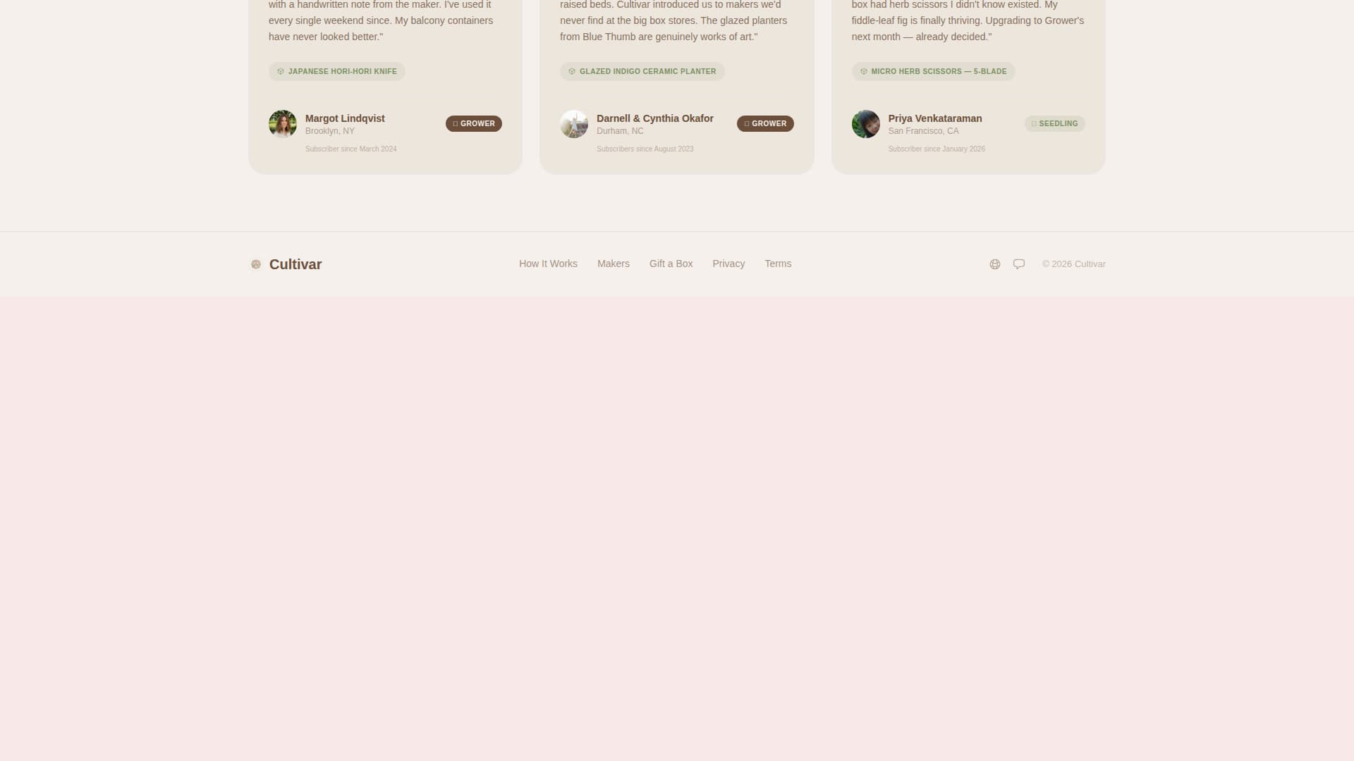 Garden Tools & Planters Store Professional Website Template