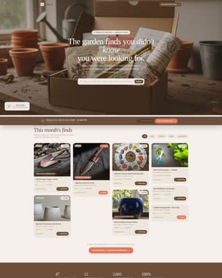 Garden Tools & Planters Store Professional Website Template
