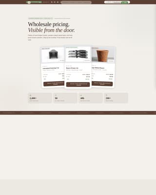Garden Tools & Planters Store Pricing Website Template