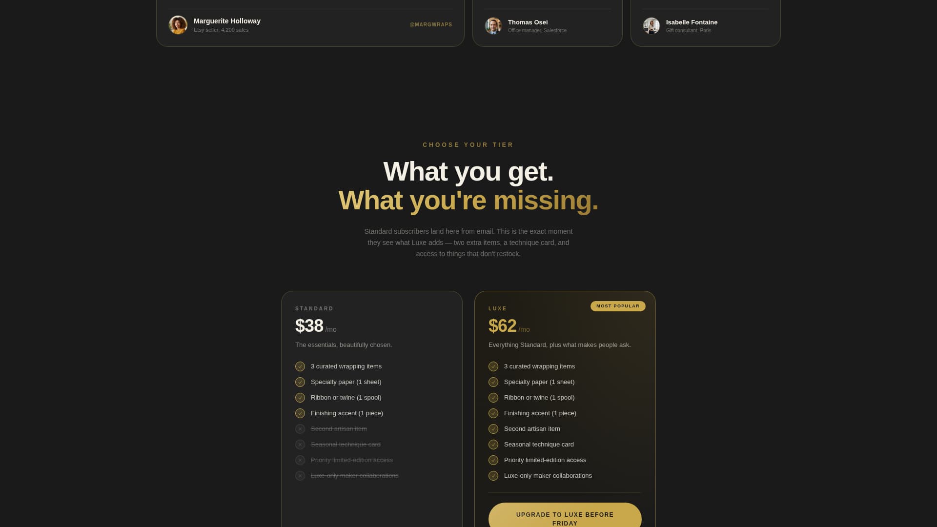 Wrap — Elegant Gift Presentation Landing Page Template