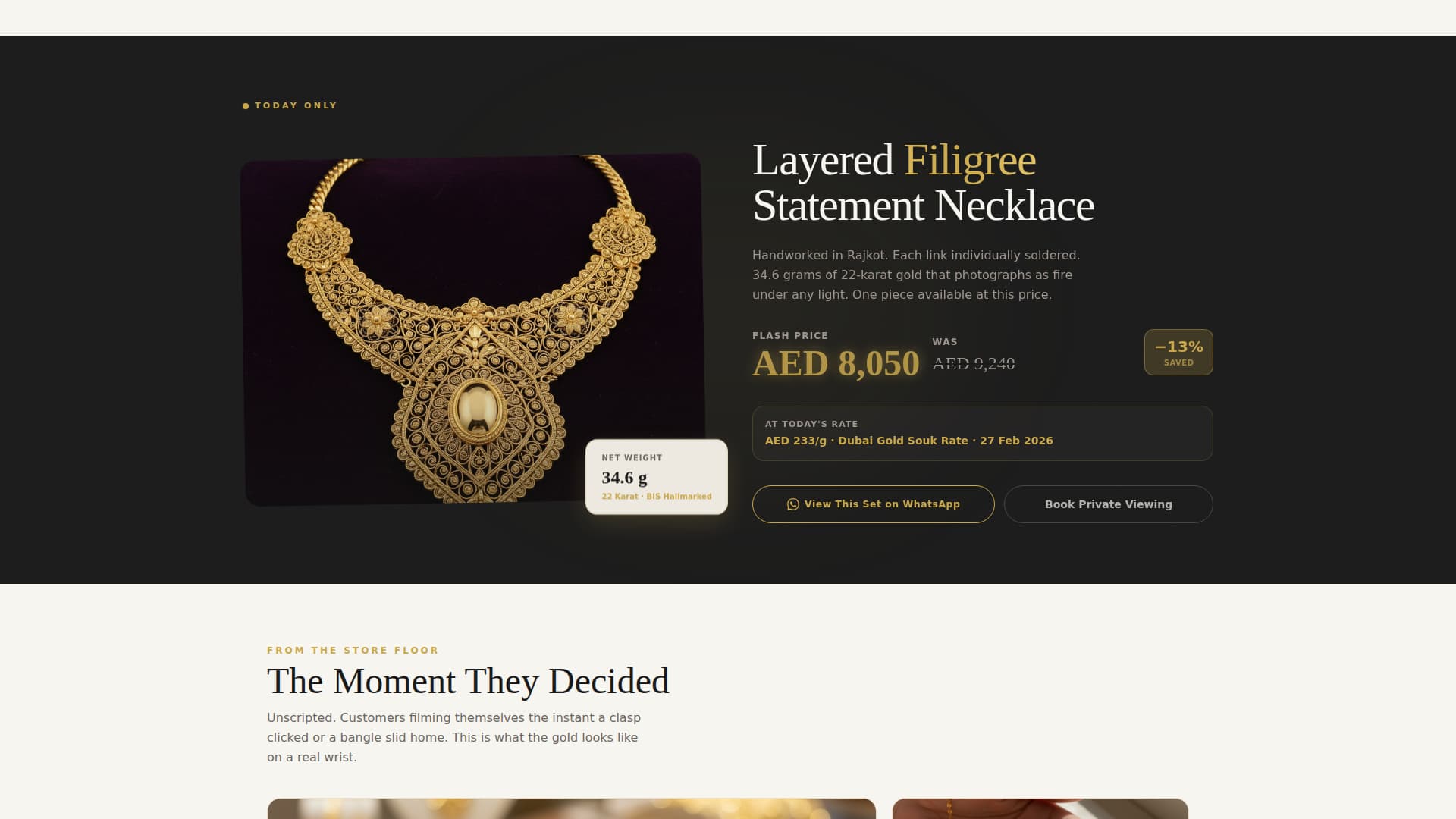 Middle Eastern Specialty Retail Booking Website Template
