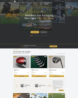 Sports & Outdoor Store Portfolio Website Template