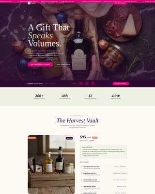 Grocery & Food Store Professional Website Template