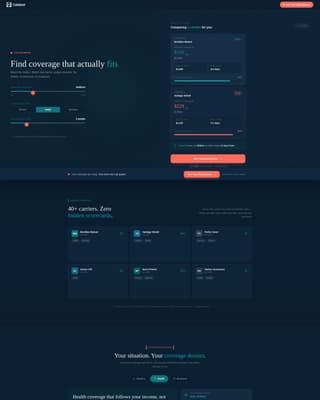 Catalyst - Transparent Insurtech Landing Page Template