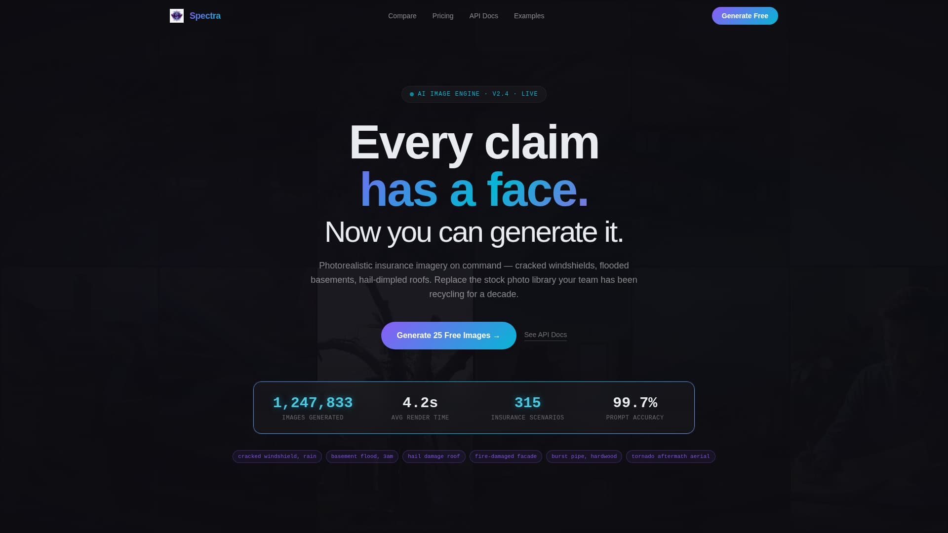 Spectra - Photorealistic Insurance Landing Page Template